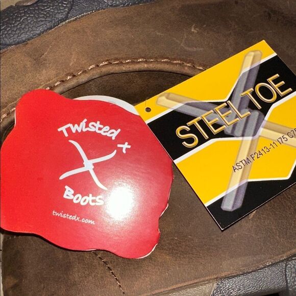 NWT Twisted X Men's Steel Toe Leather Boots - Picture 10 of 10